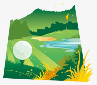 Grass Clipart Golf Ball - Golf Design Graphic, HD Png Download, Transparent PNG