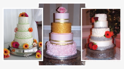 Custom Cakes By Jen Collage Home Page - Wedding Cake, HD Png Download, Transparent PNG