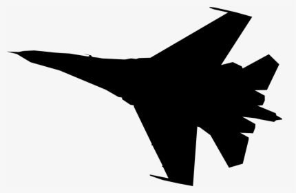 Fighter Jet Silhouette Plane Free Picture - Fighter Jet Silhouette, HD Png Download, Transparent PNG