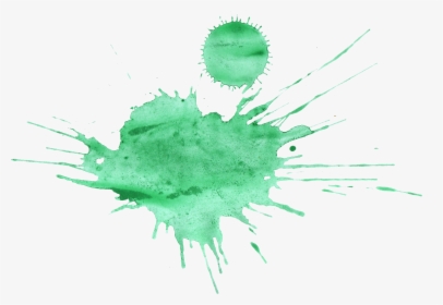 Green Watercolor Stain Png, Transparent Png, Transparent PNG