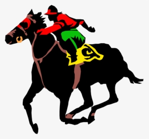 Clip Art Horse Racing Vector - Horse Race Free Vector, HD Png Download, Transparent PNG