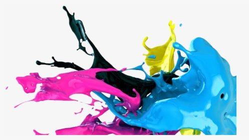 Cmyk Background Png Transparent Background - Printing Splash, Png Download, Transparent PNG