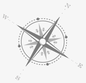 Compass Clipart Faded - Compass Clipart Black And White, HD Png Download, Transparent PNG