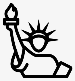 Statue Of Liberty Clipart Torch - Statue Liberty Icon, HD Png Download, Transparent PNG