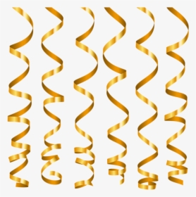 Transparent Gold Ribbon Png - Transparent Background Gold Ribbons Png, Png Download, Transparent PNG