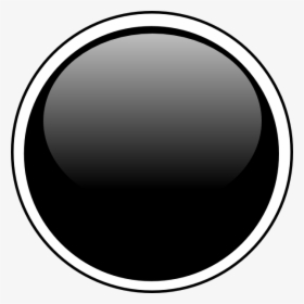 Glossy Black Circle Button Clip Art At Clipart Library - Black Circle Logo Png, Transparent Png, Transparent PNG
