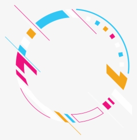 Colourful Circle Banner With Abstract - Png Circle Banner Png, Transparent Png, Transparent PNG