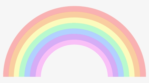 Pastel Rainbow Clip Art - Pastel Rainbow Clipart, HD Png Download, Transparent PNG