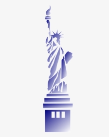 Statue Of Liberty Black And White Png, Transparent Png, Transparent PNG