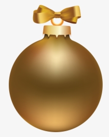 Golden Style Christmas Ball Png Clipart - Perfume, Transparent Png, Transparent PNG