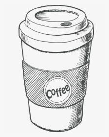 Transparent Coffee Png Images - Cup Of Coffee Png Sketch, Png Download, Transparent PNG