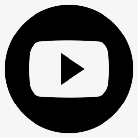 Social Youtube Circle - Black Youtube Logo Png, Transparent Png, Transparent PNG