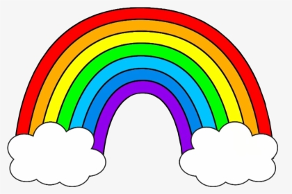 Free Download These Rainbow Clip Art - Rainbow Colors Clipart, HD Png Download, Transparent PNG