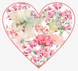 #ftestickers #floral #heart - Floral Heart Clipart, HD Png Download, Transparent PNG