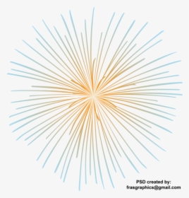 Blue Fireworks Png - Transparent Firework Vector Png, Png Download, Transparent PNG