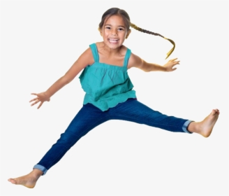 Girl Jump - Enfant Qui Saute, HD Png Download, Transparent PNG