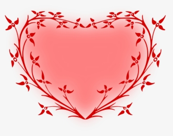 Transparent Floral Heart Clipart - Heart, HD Png Download, Transparent PNG