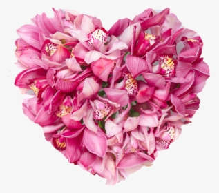 Transparent Floral Heart Png - 鲜花 心 型, Png Download, Transparent PNG