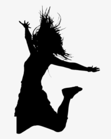 Girl Jumping Png Image Clip Art - Silhouette, Transparent Png, Transparent PNG