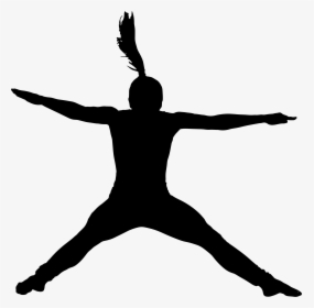 Jumping Silhouette Clip Art - Jumping Jack Silhouette Clipart, HD Png Download, Transparent PNG