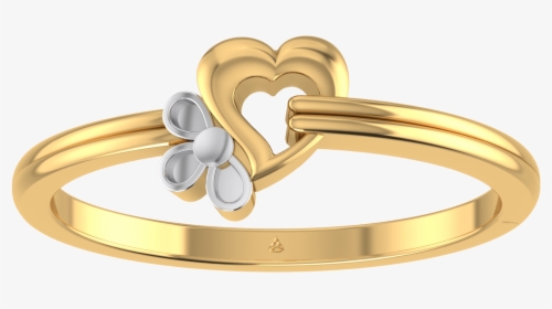 Transparent Floral Heart Png - Gold New Ring Design, Png Download, Transparent PNG