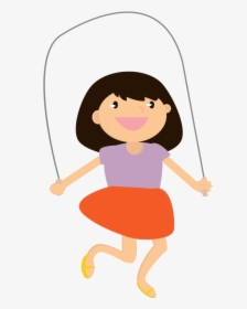 Girl Jumping Rope - Jumping Rope Clipart, HD Png Download, Transparent PNG