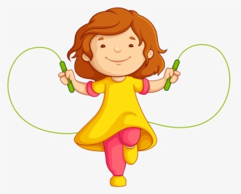 Png Pinterest School - Girl Jumping Rope Clipart, Transparent Png, Transparent PNG