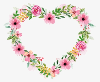 To Download Click The Following - Watercolor Heart Flower Png, Transparent Png, Transparent PNG