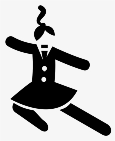 Jumping Girl - Woman Jump Icon, HD Png Download, Transparent PNG
