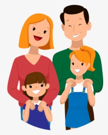 Transparent Family Vector Png - Cartoon Family Png Transparent, Png Download, Transparent PNG
