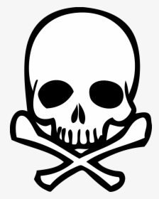 White Skull Png - Simple Skull Face Drawing, Transparent Png, Transparent PNG