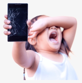 Broken Phone - Crying Over Broken Phone, HD Png Download, Transparent PNG