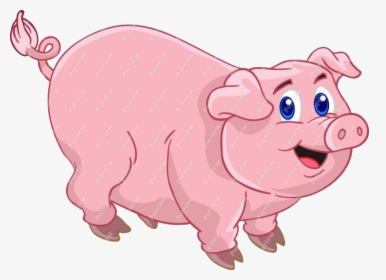Pig Cartoon Clipart Cute Free Clip Art Transparent - Animated Picture Of Pig, HD Png Download, Transparent PNG