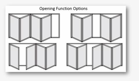 Bifold Door Options - 4 Panel Bi Folding Door, HD Png Download, Transparent PNG