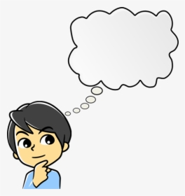 Scheming Boy Vector Image - Child With Thought Bubble, HD Png Download, Transparent PNG