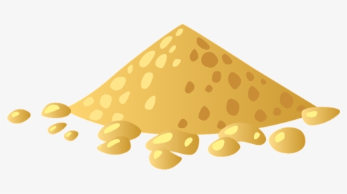 Pile, Heap, Pyramid, Yellow, Rocks, Stones, Hill - Cartoon Pile Of Sand, HD Png Download, Transparent PNG