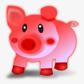 Red Pig Clipart, HD Png Download, Transparent PNG