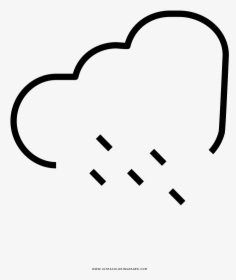 Lluvia Página Para Colorear - Heart, HD Png Download, Transparent PNG