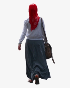 Walking Away Silhouette Png - Hijab Woman Png, Transparent Png, Transparent PNG