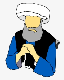 Turban, Arabic, Islam, Old, Man, Fists, Clutching - Arabian Old Man Cartoon, HD Png Download, Transparent PNG