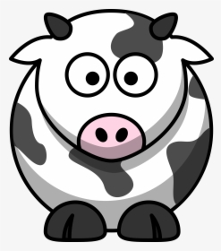 Free Cartoon Cow Clip Art - Cartoon Cow Clipart, HD Png Download, Transparent PNG