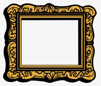 Empty Picture Frame - Transparent Picture Frame Cartoon, HD Png Download, Transparent PNG
