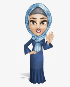 Jumanah As A Silver Pearl Female Arab - Arab Woman Cartoon Png, Transparent Png, Transparent PNG