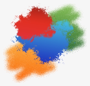 Colorful Spray Splash Splatter - Transparent Colour Spray Png, Png Download, Transparent PNG