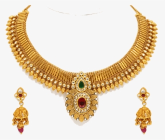 Necklace Gold Jewellery Png, Transparent Png, Transparent PNG