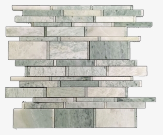 Ming Green Multi-width Mosaic Polished - Brickwork, HD Png Download, Transparent PNG