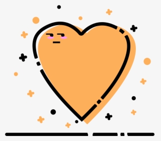 Orange Love Shape Meb Style Texture Border Png And, Transparent Png, Transparent PNG