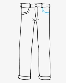 How To Draw Jeans - Easy To Draw Pants, HD Png Download, Transparent PNG