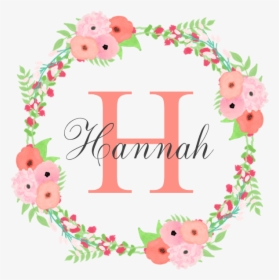 Watercolor Floral Wreath Monogram Dog Bed By So Chic - Floral Design, HD Png Download, Transparent PNG