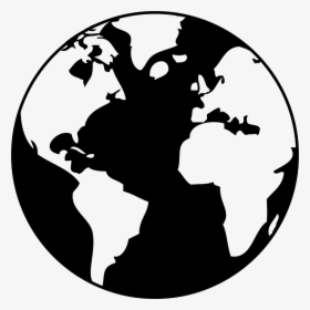 Earth Drawing Black And White Clip Art - Black And White Earth Png, Transparent Png, Transparent PNG